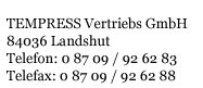 Tempress Vertiebs GmbH